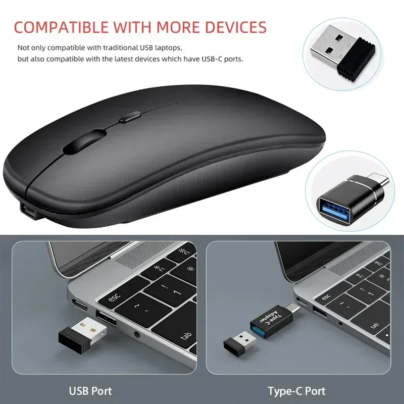 Slim Wireless Bluetooth Mouse 3