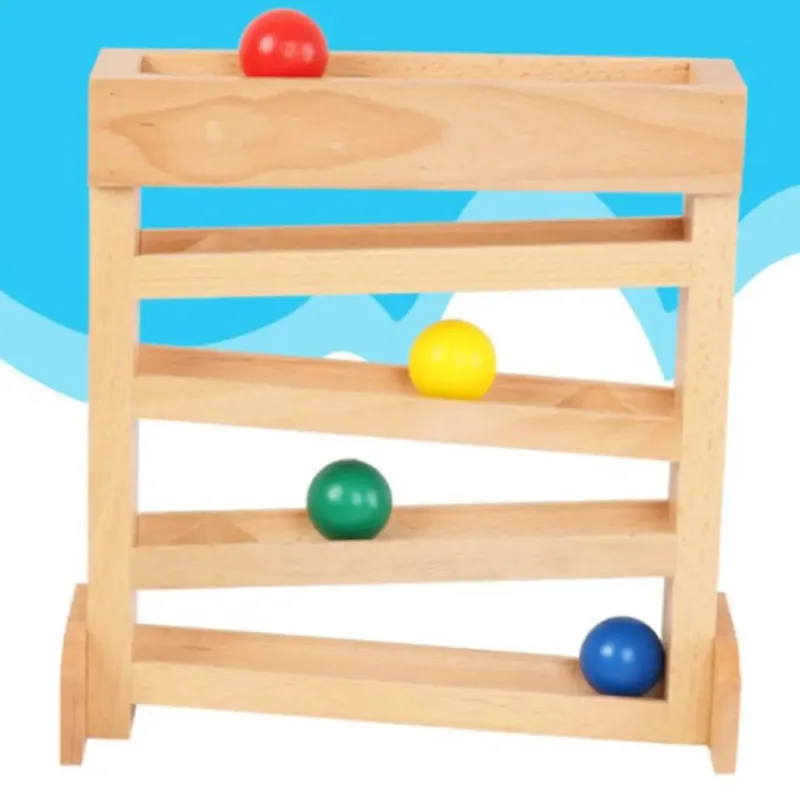 4 Race Ball Ramp Track Toy for Toddlers 3