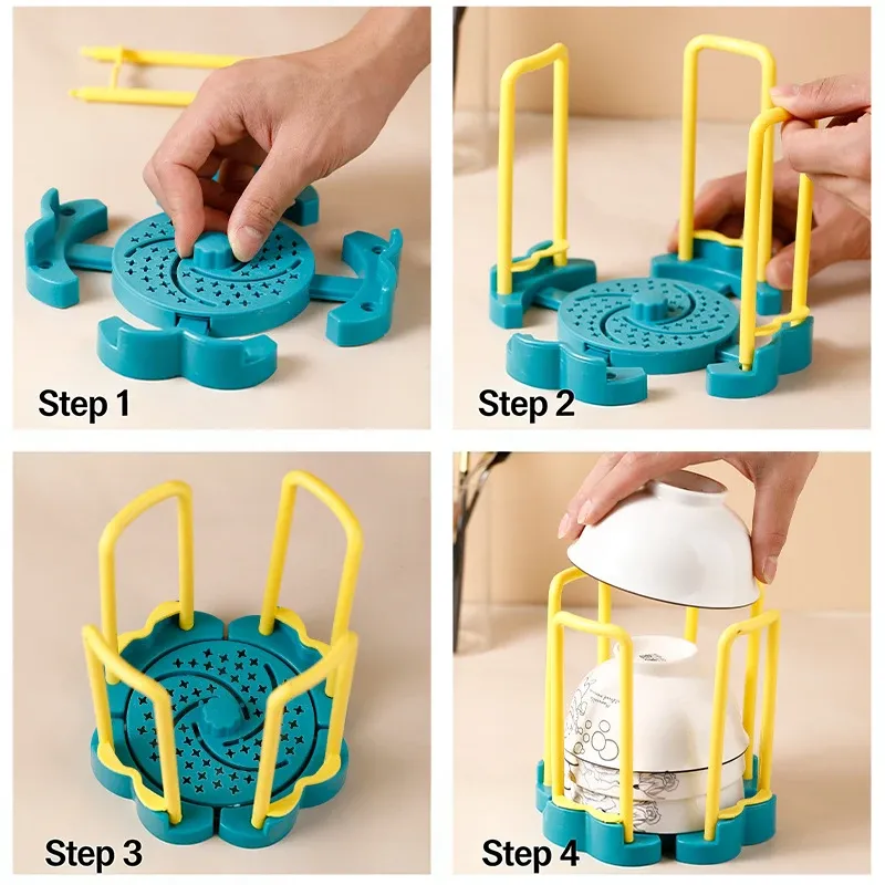 Rotatable Expandable Dish Rack 3