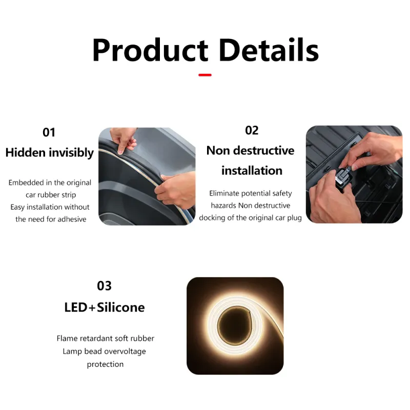 Tesla Frunk LED Light Strip - Model 3/Y Ambient Lighting 5