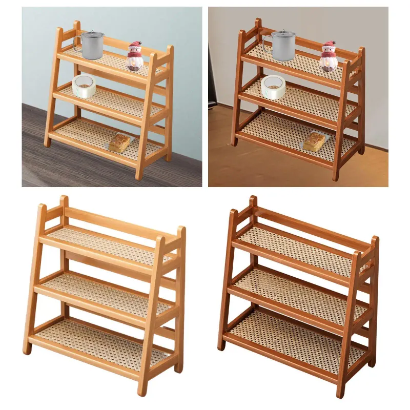 Bamboo Coffee Syrup Organizer Rack 2