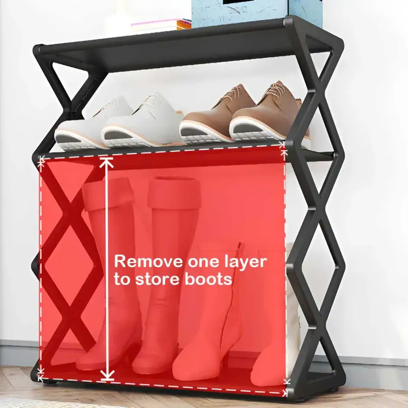 4-Tier X-Type Shoe Storage Rack 5