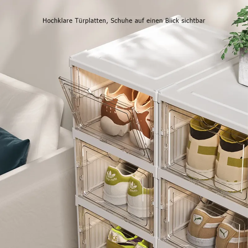 Foldable Stackable Shoe Rack Organizer 2