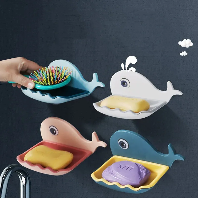 Double-Layer Cartoon Soap Dish Holder 1