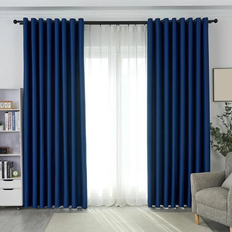 Blue Thermal Blackout Curtains 2