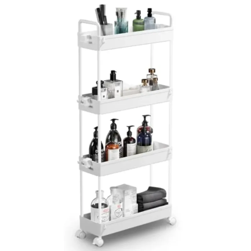 4-Tier Slim Rolling Storage Cart 1