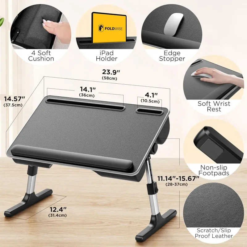 Adjustable Lap Desk with Cushion 2