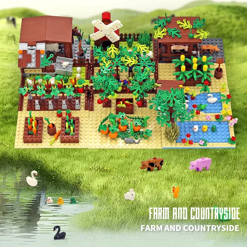 Farm Animals Building Blocks Toy Set 1