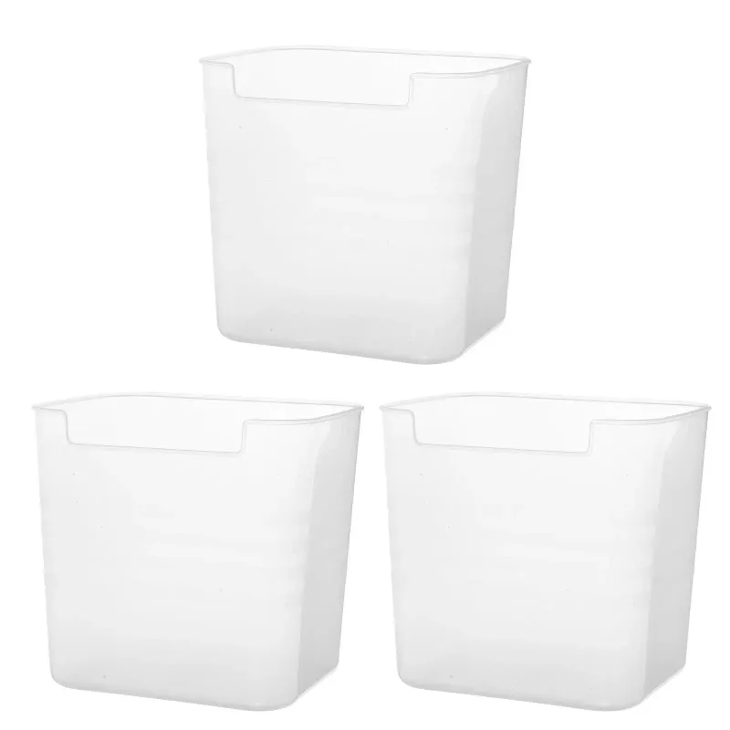 3Pcs Clear Fridge Organizer Bins 2