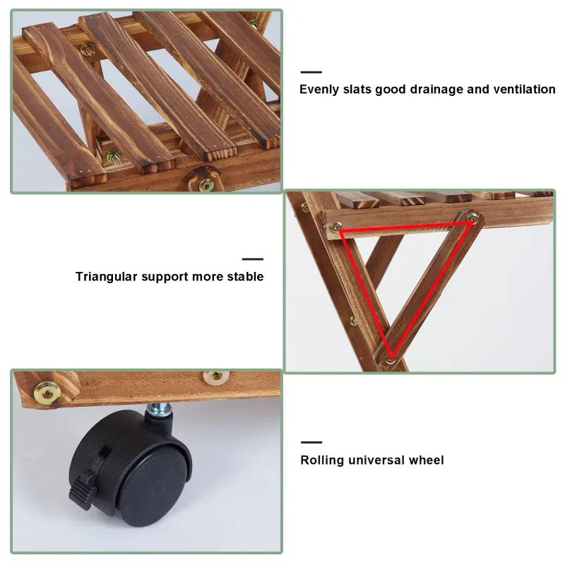6-Tier Wood Plant Stand 5