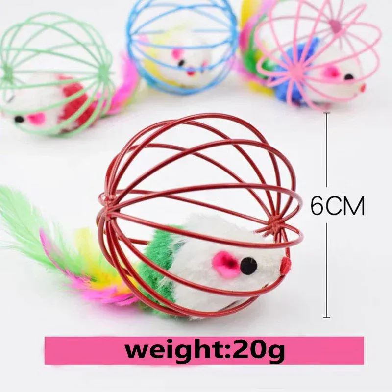 Interactive Mouse in Cage Cat Toy 3