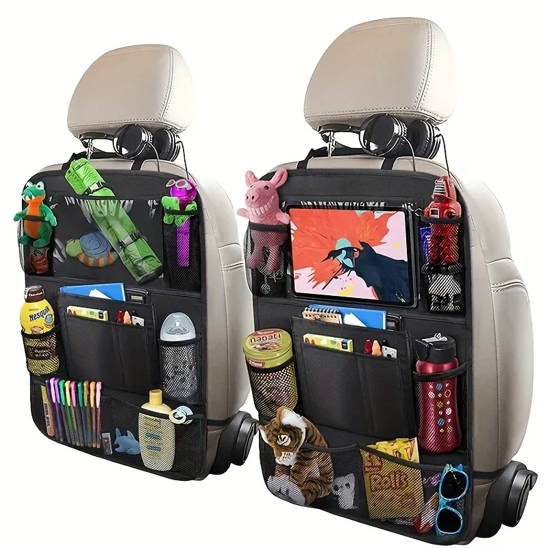 Car Back Seat Organizer with Mesh Pockets 6