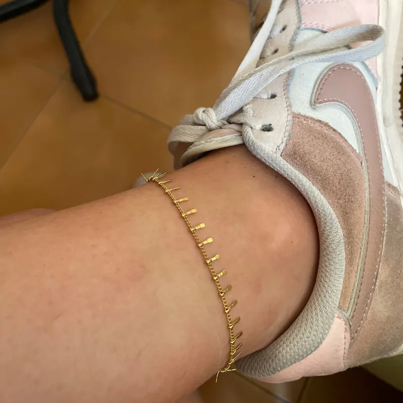 Gold Starfish Tassel Anklet Bracelet 3