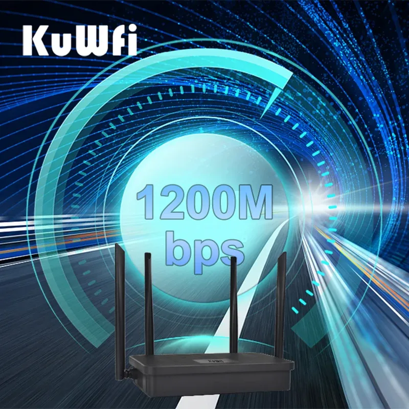 KuWFi AC1200 Dual Band WiFi Router 2
