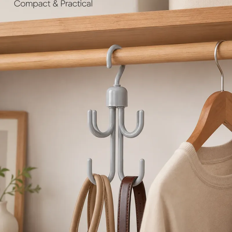 360° Rotating 4-Claw Closet Hook Hanger 3