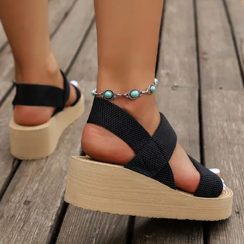 Women's Wedge Sandals Open Toe 3