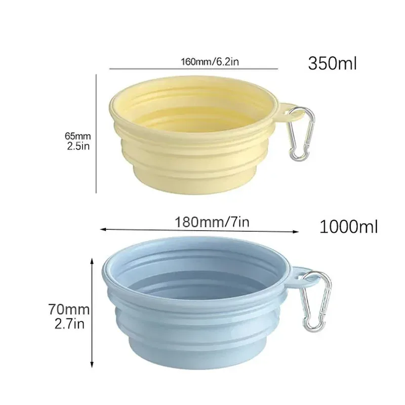 Collapsible Silicone Pet Travel Bowl 5