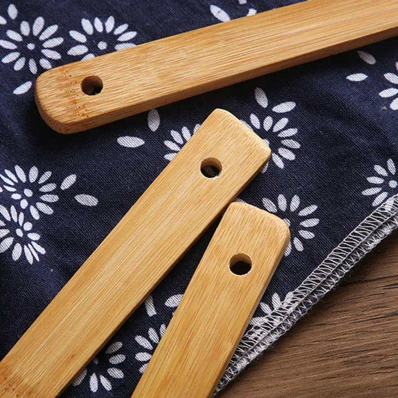 Bamboo Spatula with Long Handle 3