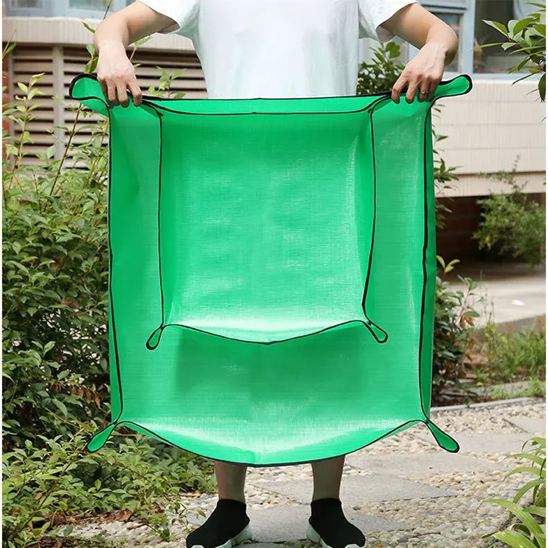 Waterproof Foldable Plant Pot Mat with Gloves 3