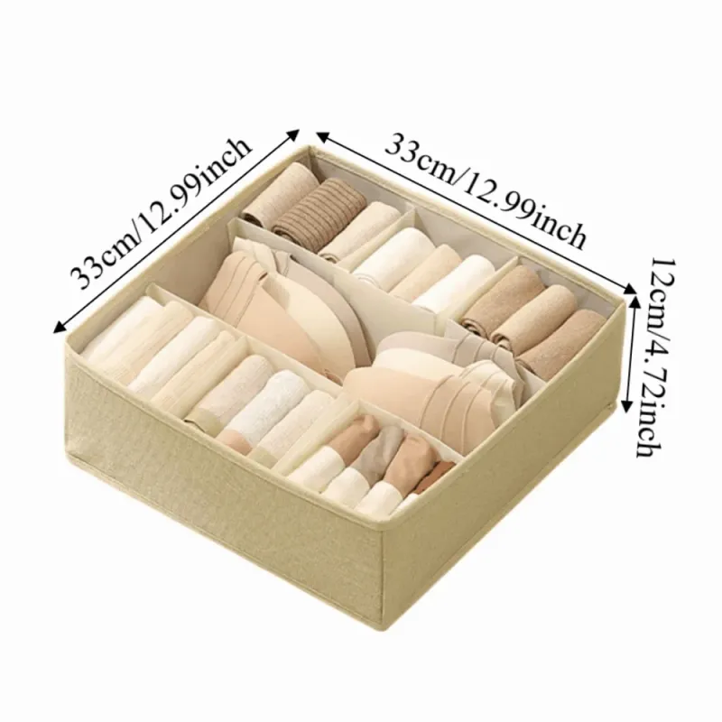 7-Grid Foldable Underwear Storage Box 6