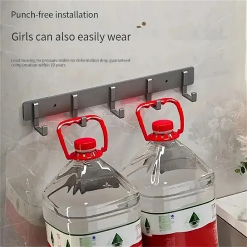 Aluminum Wall Mount Hook Rack 4