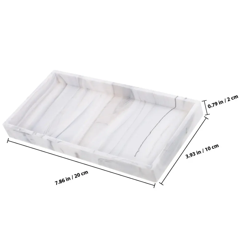 Silicone Bathroom Vanity Tray Organizer 2
