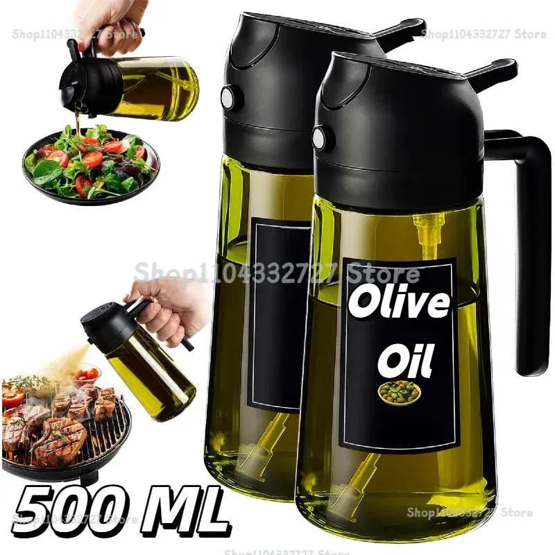 Olive Oil Sprayer Bottle Dark Green 1