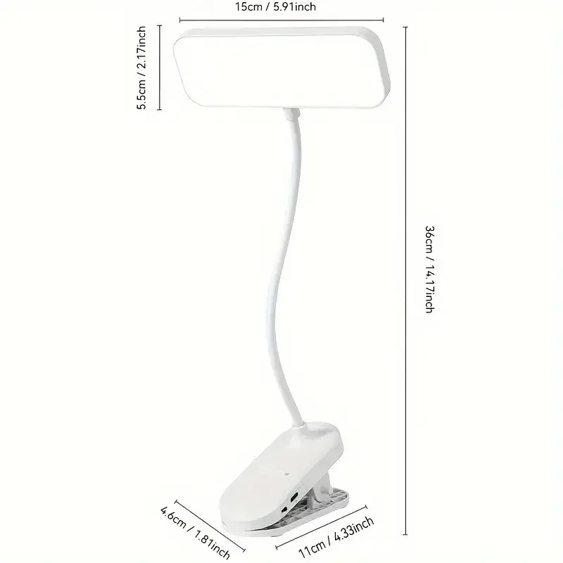 Clip-on LED USB Charging Desk Lamp 5
