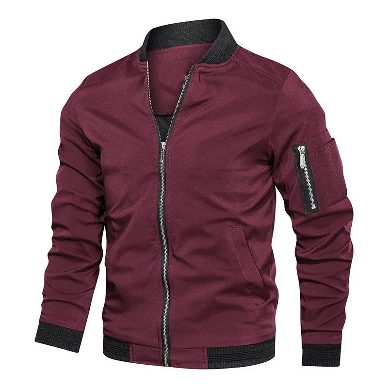 Men's Lightweight Zip-Up Windbreaker Jacket 1