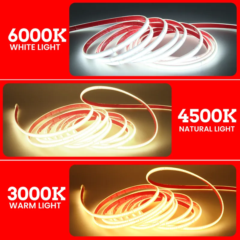 Waterproof COB LED Strip Light Kit 4