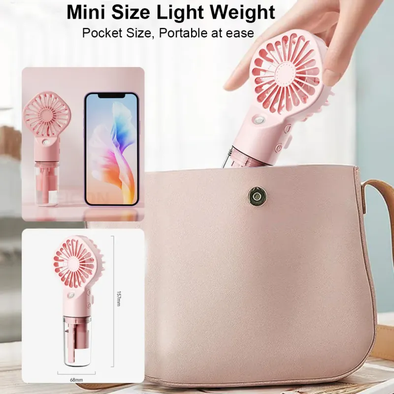 Mini USB Rechargeable Humidifier Fan 6