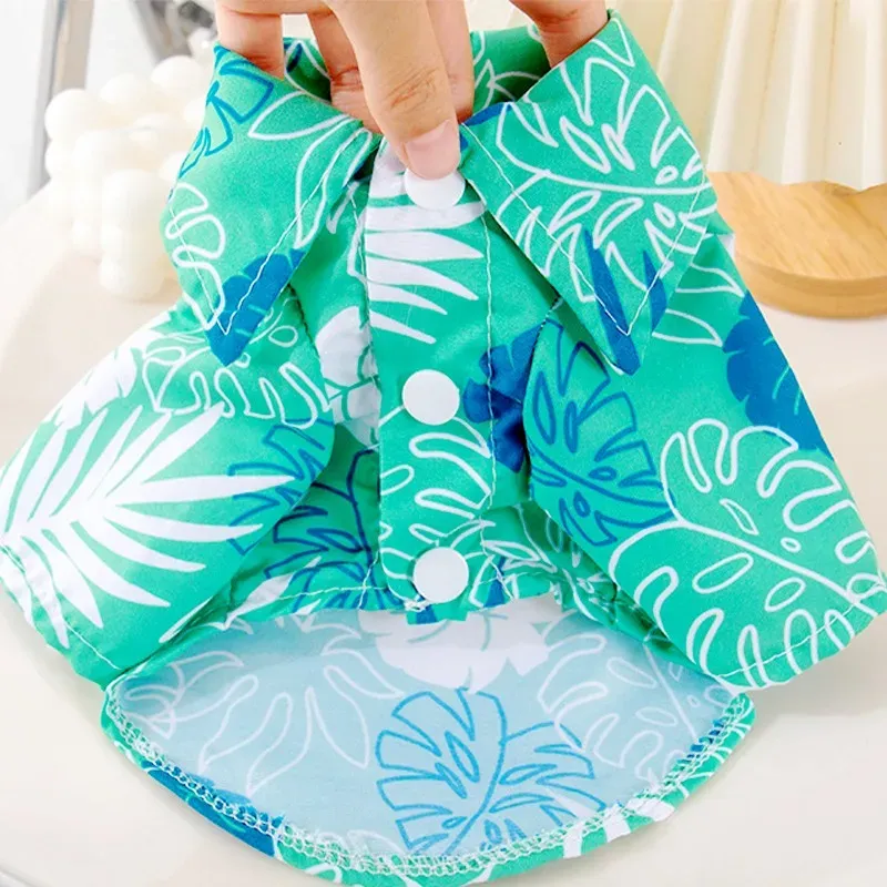 Hawaiian Coconut Print Pet Shirts 5