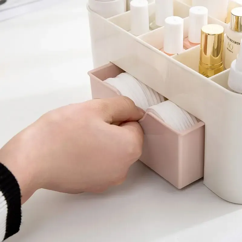 5-Compartment Plastic Organizer with Drawer 4