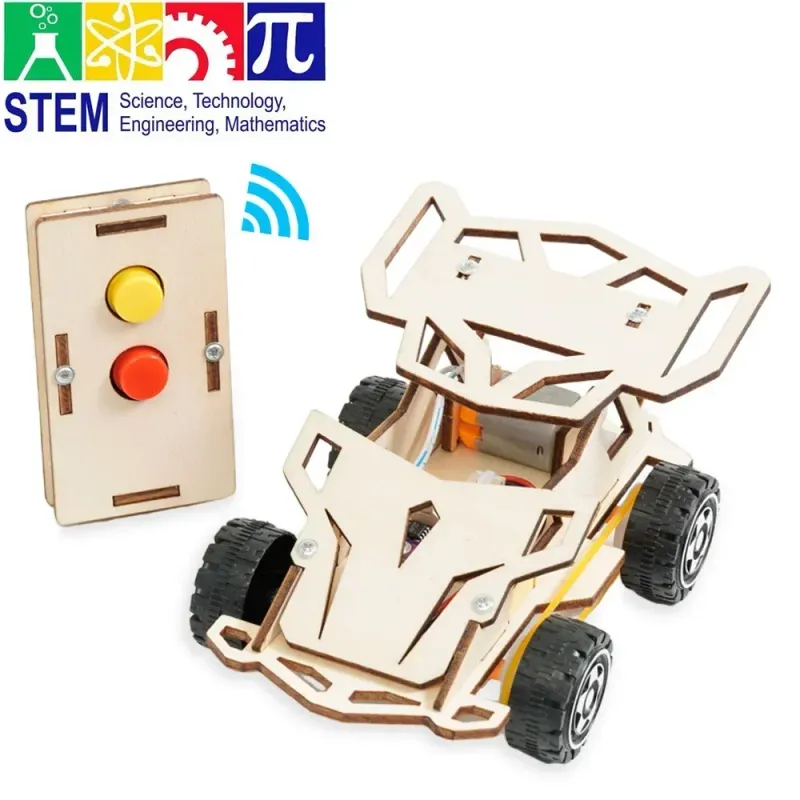 DIY Wooden RC Car STEM Kit 3