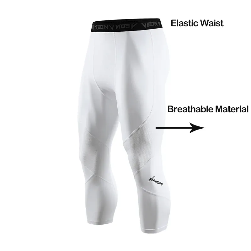 Men's 3/4 Compression Tights Quick Dry 2
