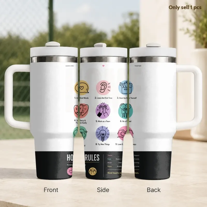 40oz Insulated Tumbler with Handle 1