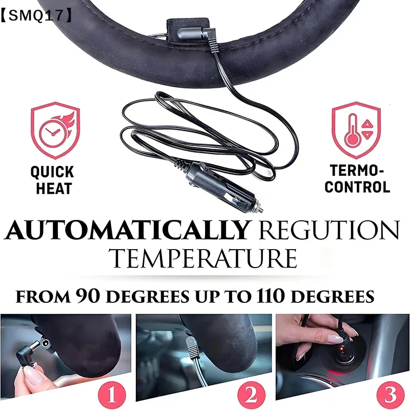 12V Heated Steering Wheel Cover 6