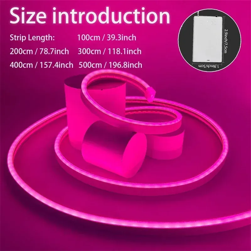 Battery Powered Neon LED Strip Lights 5