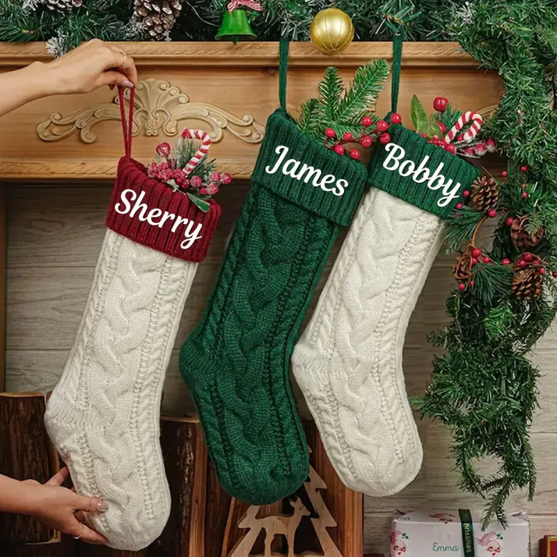 Vintage Personalized Christmas Stocking 3