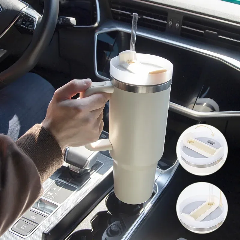 40oz Insulated Tumbler with Handle 1
