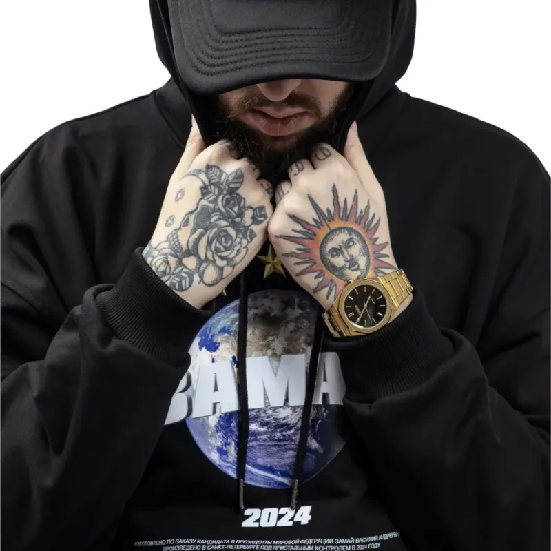 ЗАМАЙ2024 Graphic Print Hoodie 4