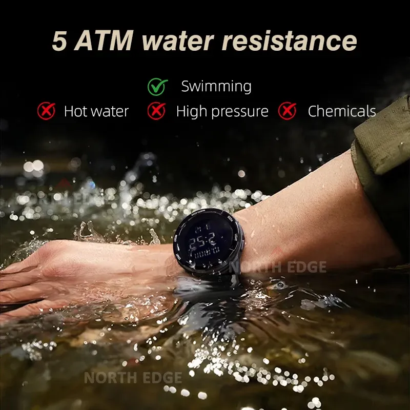 TERRAX Men's Digital Waterproof Sports Watch 4