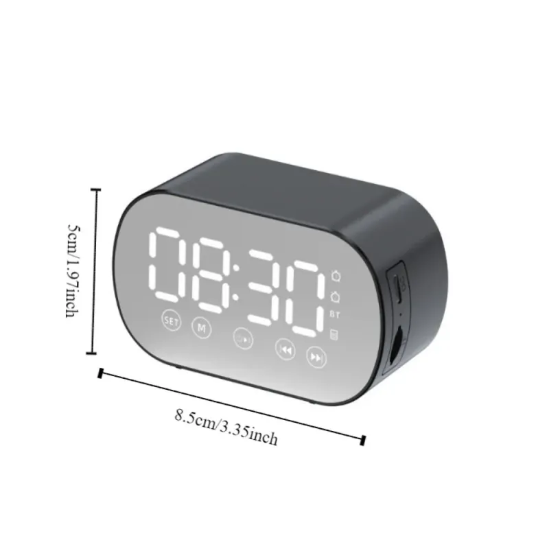 LED Digital Alarm Clock with Bluetooth 5