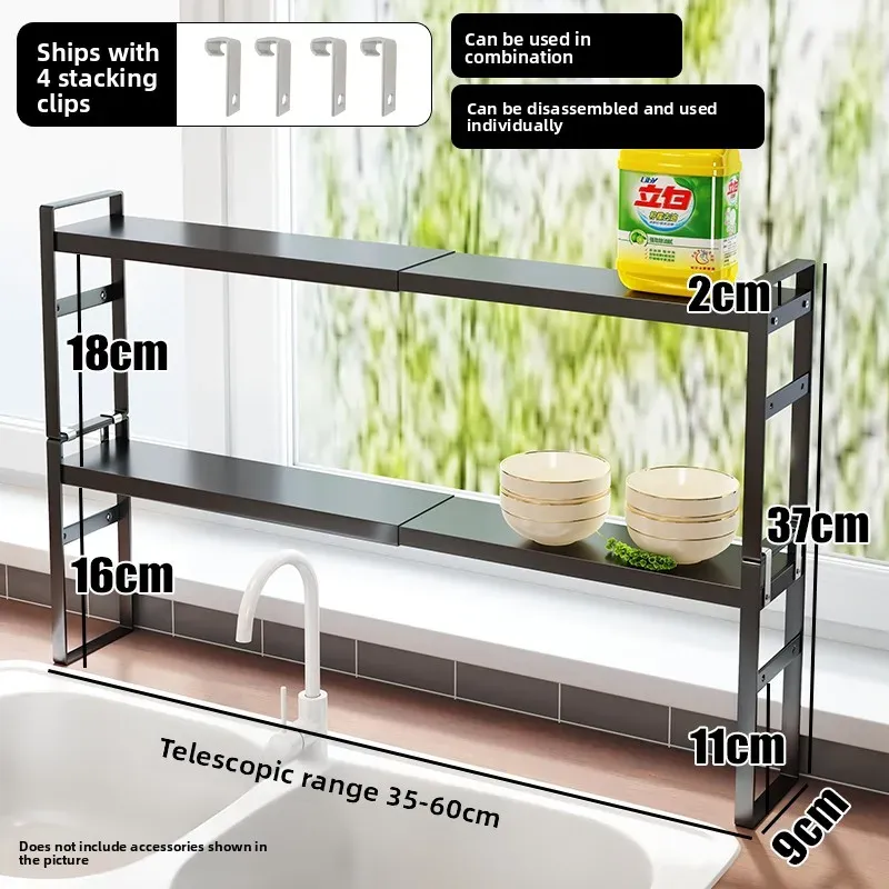 Double Layer Windowsill Shelf 5