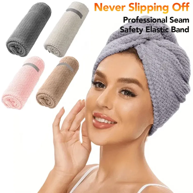 Microfiber Hair Towel Wrap Turban 1