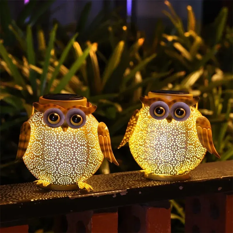 Owl Solar Lantern Outdoor Light 1