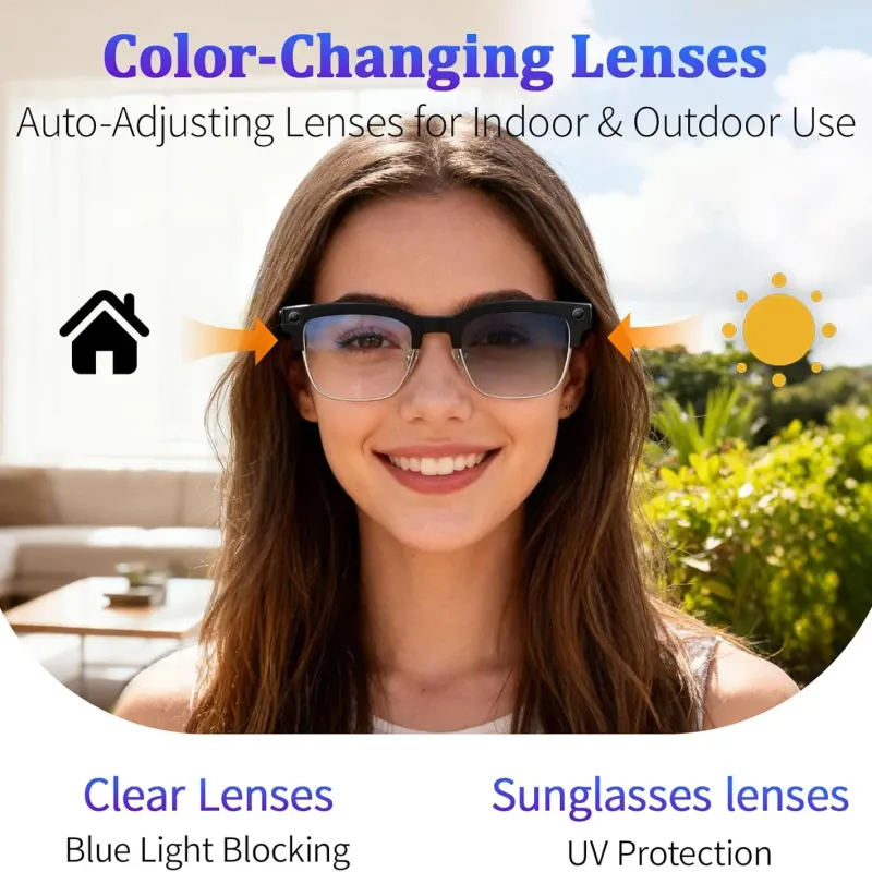 AI Smart Glasses 4K Camera & AI Chat 4