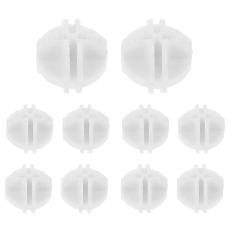 White Rotating Wire Cube Connectors 10Pcs 2