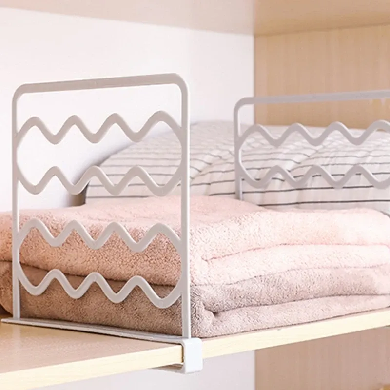 Closet Shelf Dividers No Drilling Plastic 2