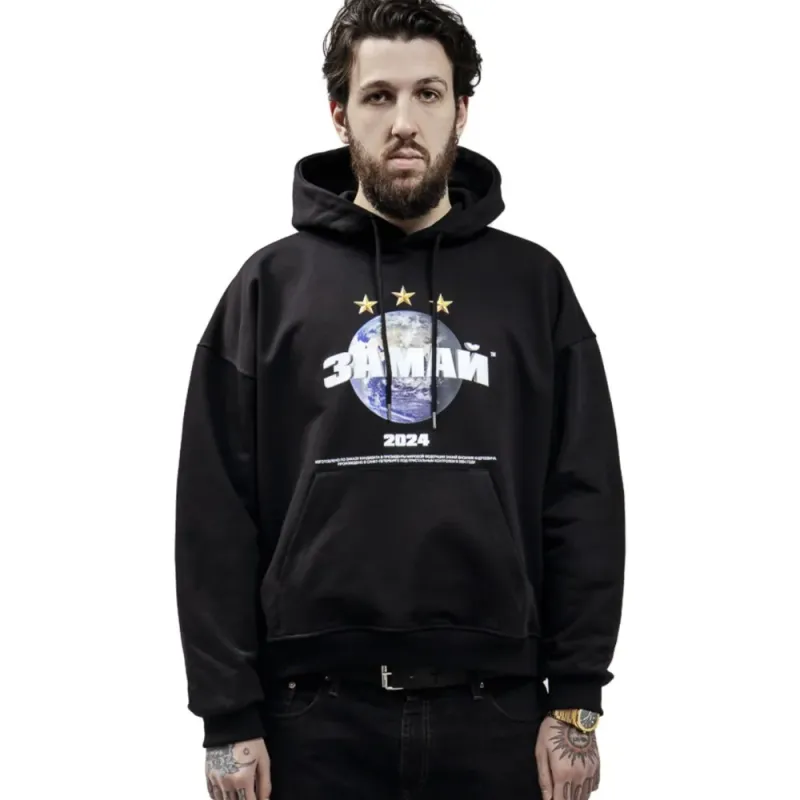 ЗАМАЙ2024 Graphic Print Hoodie 2